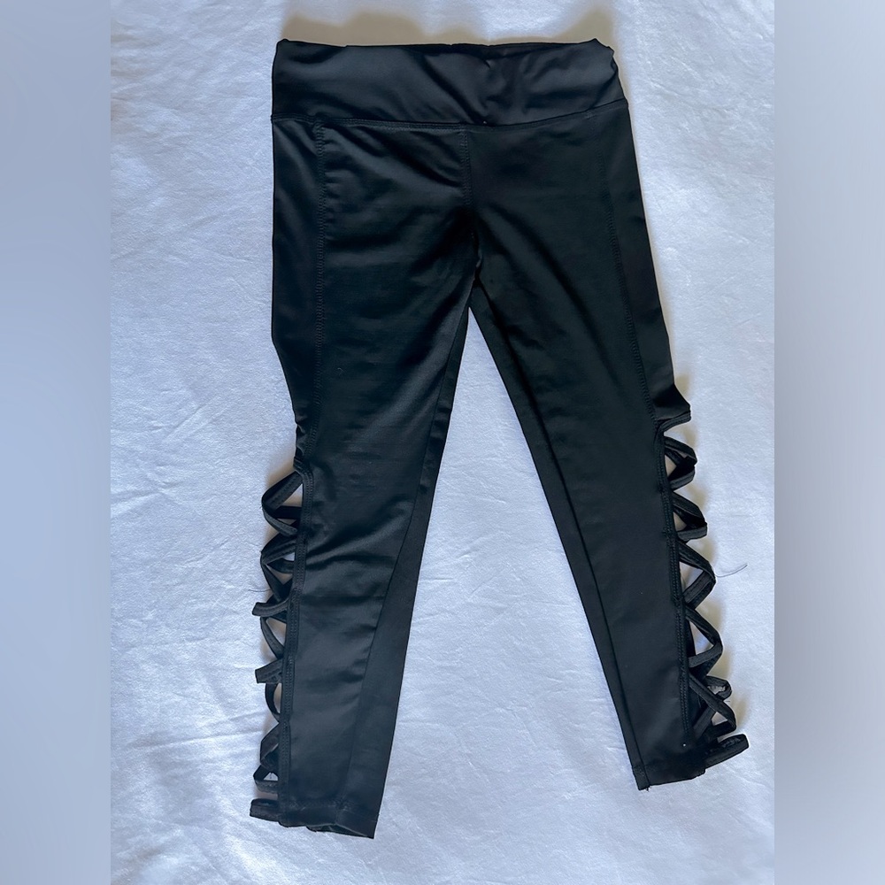 JGX Women Black Activewear Leggings Pants Size Medium - Picture 9 of 13